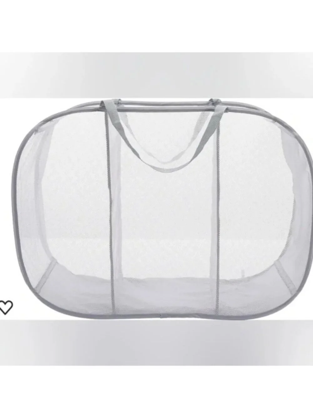 Whitmor Pop and Fold Laundry  Sorter, Paloma Gray